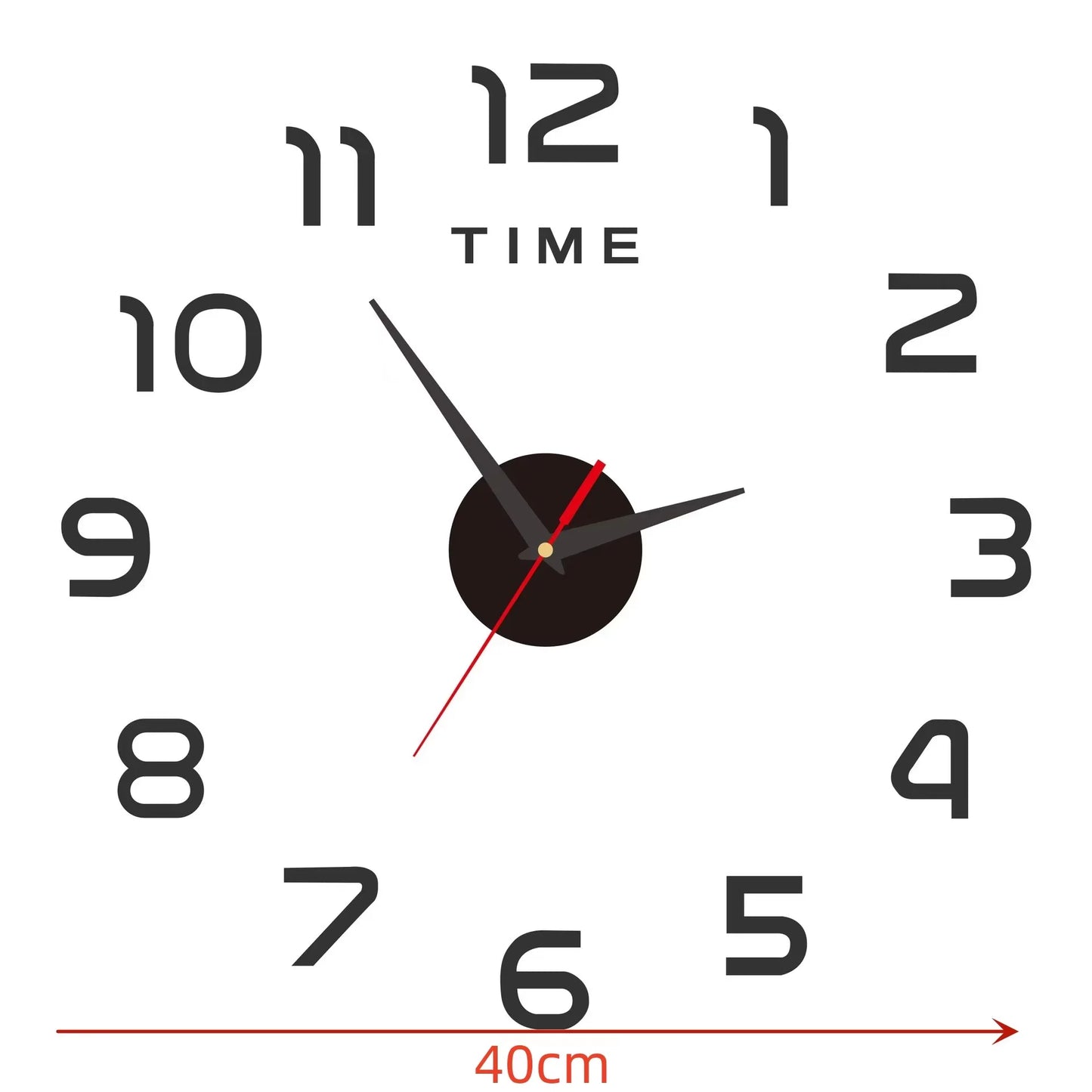 ZHUOLI Moon Earth Modeling LED Wall Clock With Silent Movement