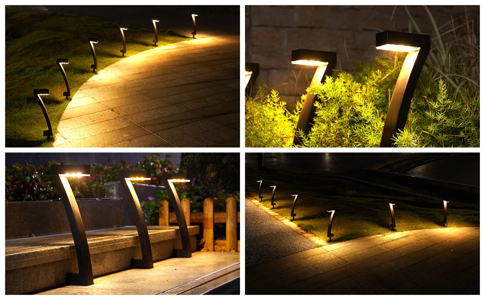 KPSTEK Solar Outdoor Lights 6Pack Pathway Lawn Auto On Off