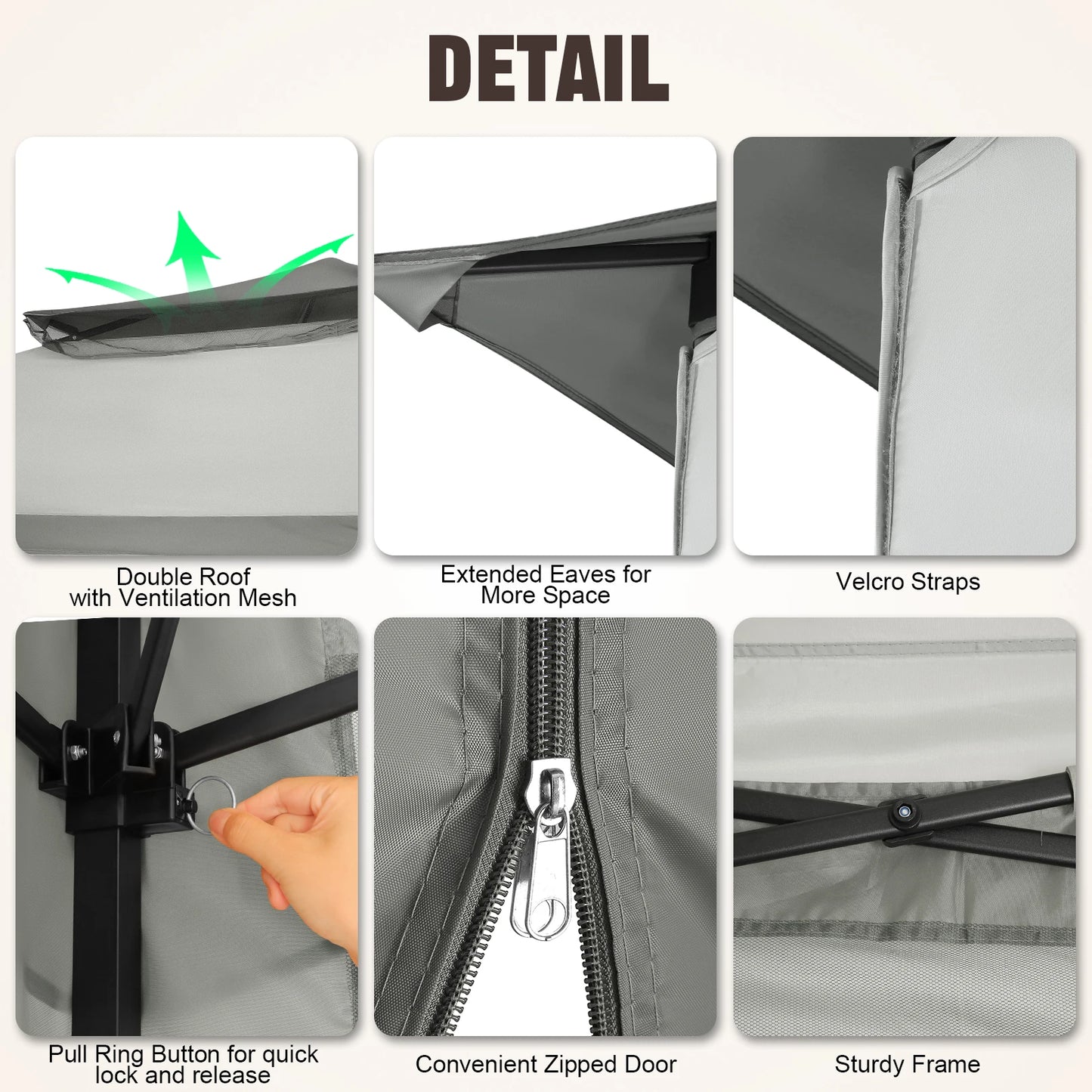 Tooluck Pop Up Gazebo With Mosquito Netting Outdoor Canopy Tent