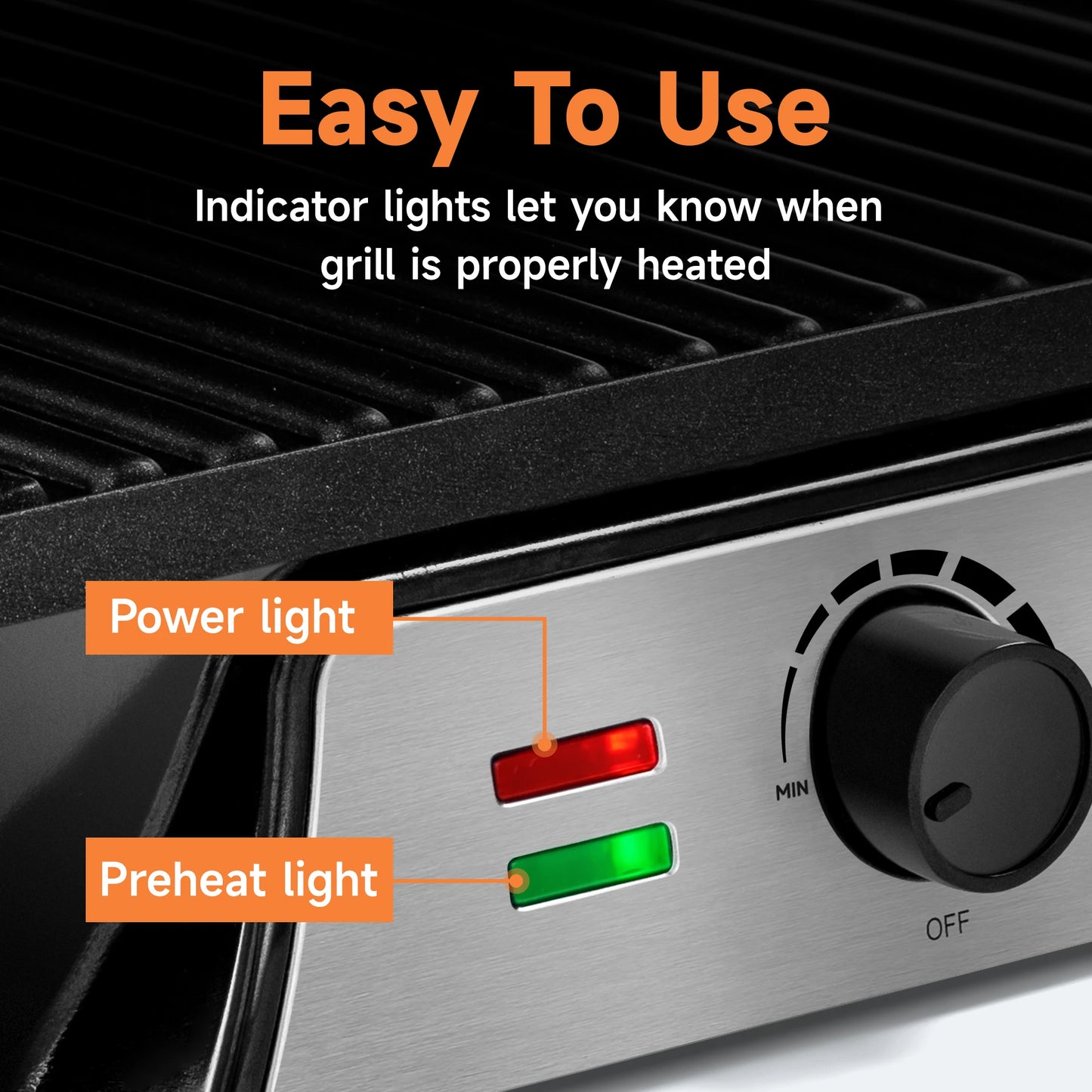 Suslas Electric Panini Press Griddle 4-Slice Non-Stick Sandwich Maker