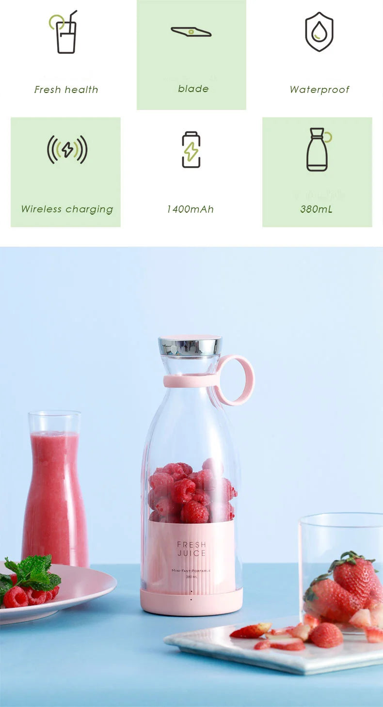 Zoeydam Portable USB Juicer Blender Mini Fruit Mixer