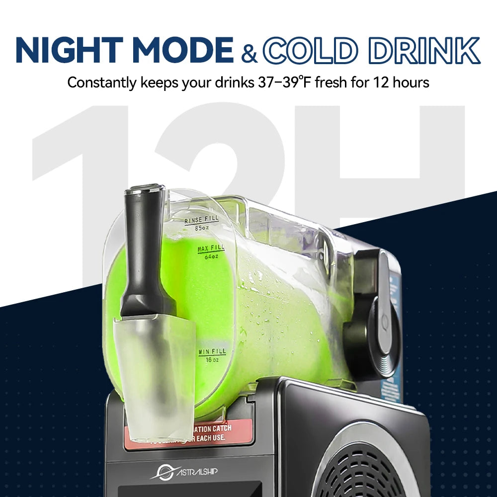 Astralship Slushie Machine With 6 Presets And Smart Temp Control