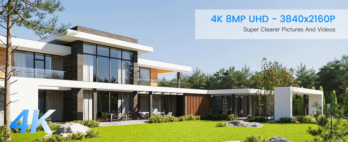 Ctronics 4K 8MP Outdoor WiFi Surveillance Camera With Auto Tracking