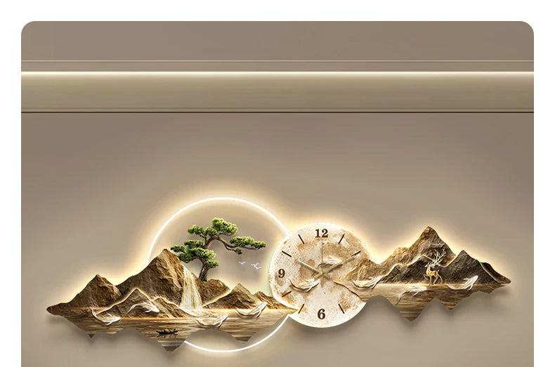 Minimalist Wall Clock With Quartz Mechanism For Living Room Decor