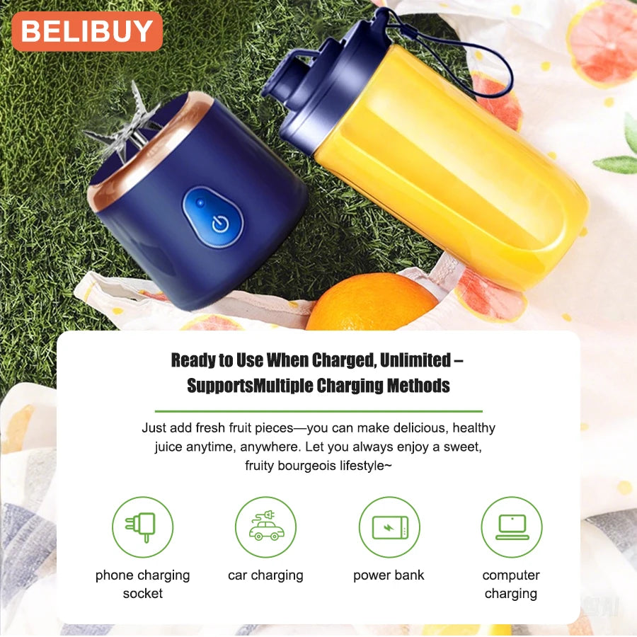 Portable USB Rechargeable Juicer Blender Fruit Juicing Cup