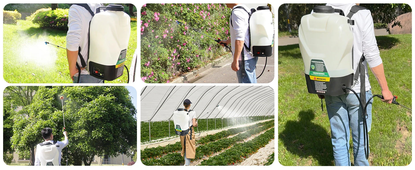 Backpack Sprayer, Battery Powered, 75 PSI, Includes Battery And Charger