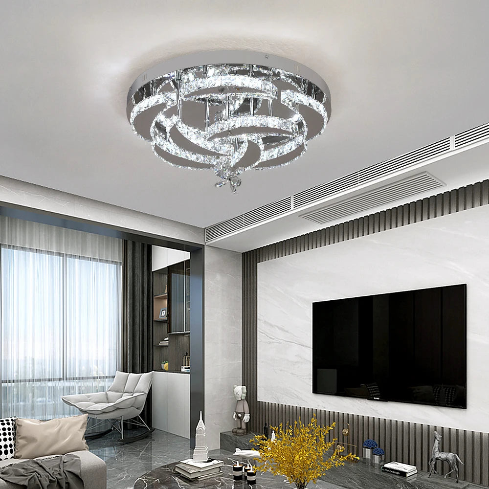 VETRULUS Luxury K9 Crystal Chandelier Modern Ceiling Lamp