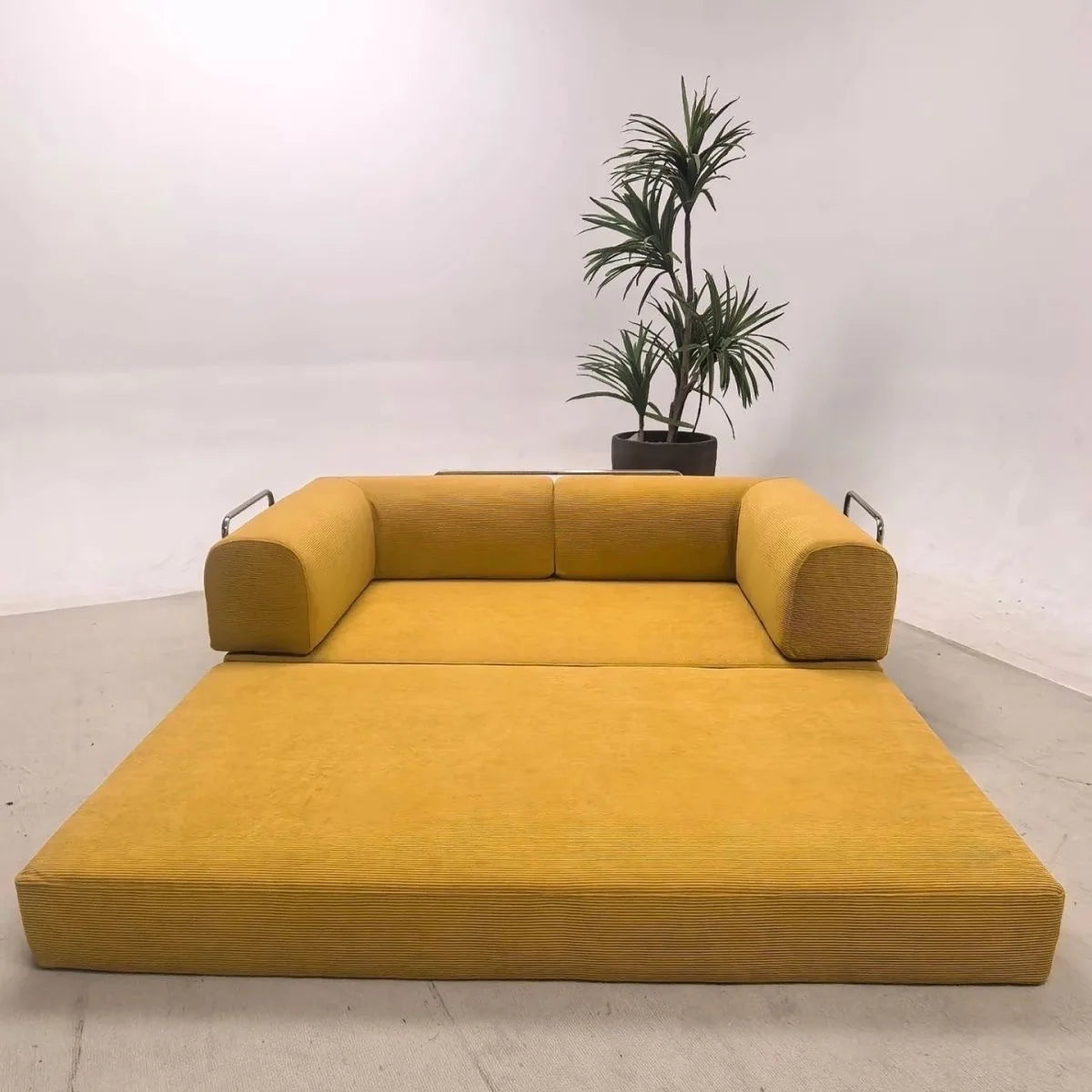 NONECN Italian Corduroy Sofa Bed Minimalist Modular Lounge