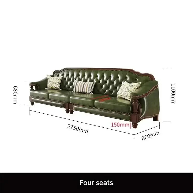 Leather Sofa Set With Armchair And Recliner For Living Room