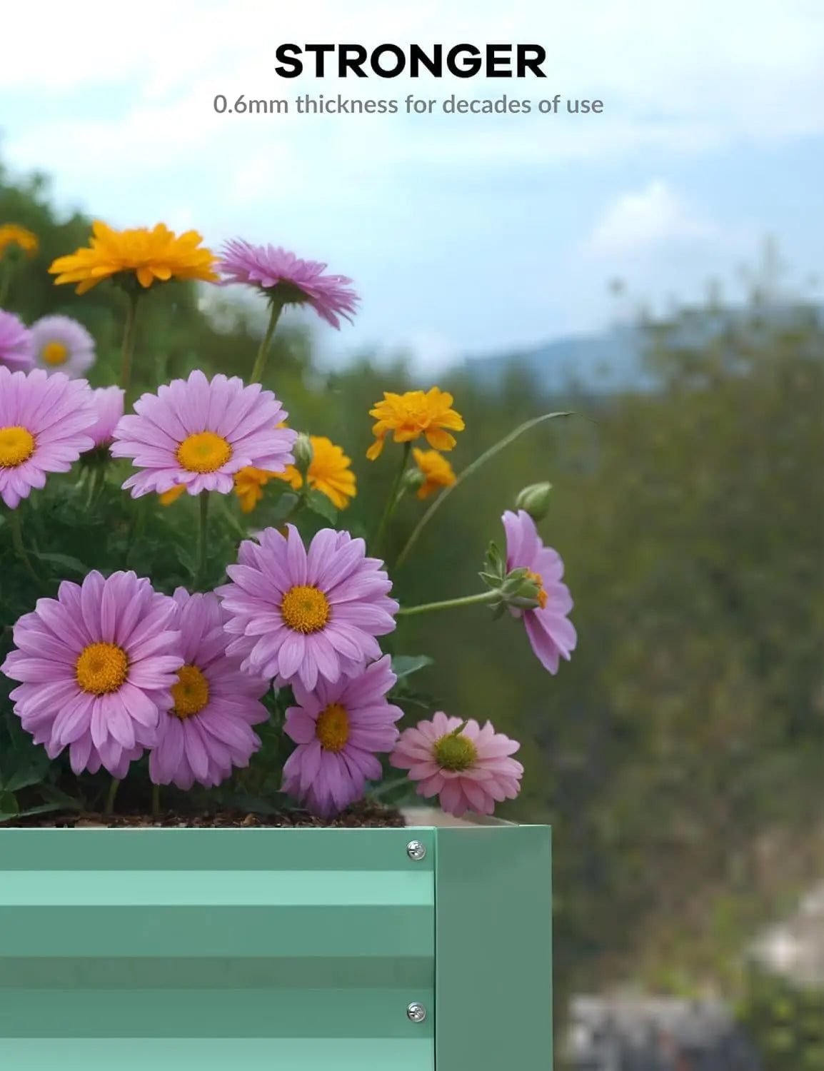 TWISTER.CK Galvanized Raised Garden Bed Kit For Vegetables And Herbs