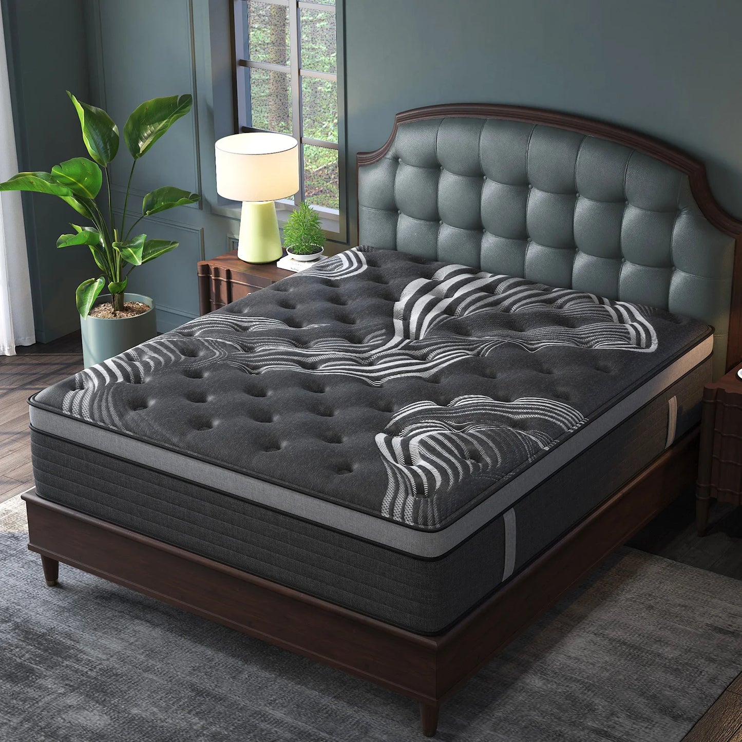 Sweetlove Euro Top Hybrid Mattress In A Box With Motion Isolation Memory Foam