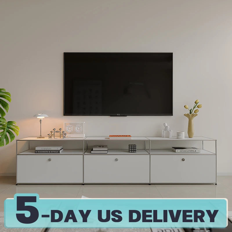 Bigcityfur TV Stand Storage Cabinet For Living Room