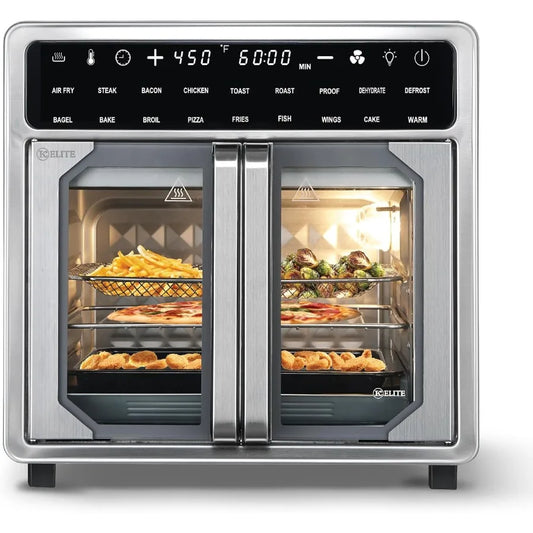 LISM Kitchen Elite French Door Air Fryer Oven LED Display
