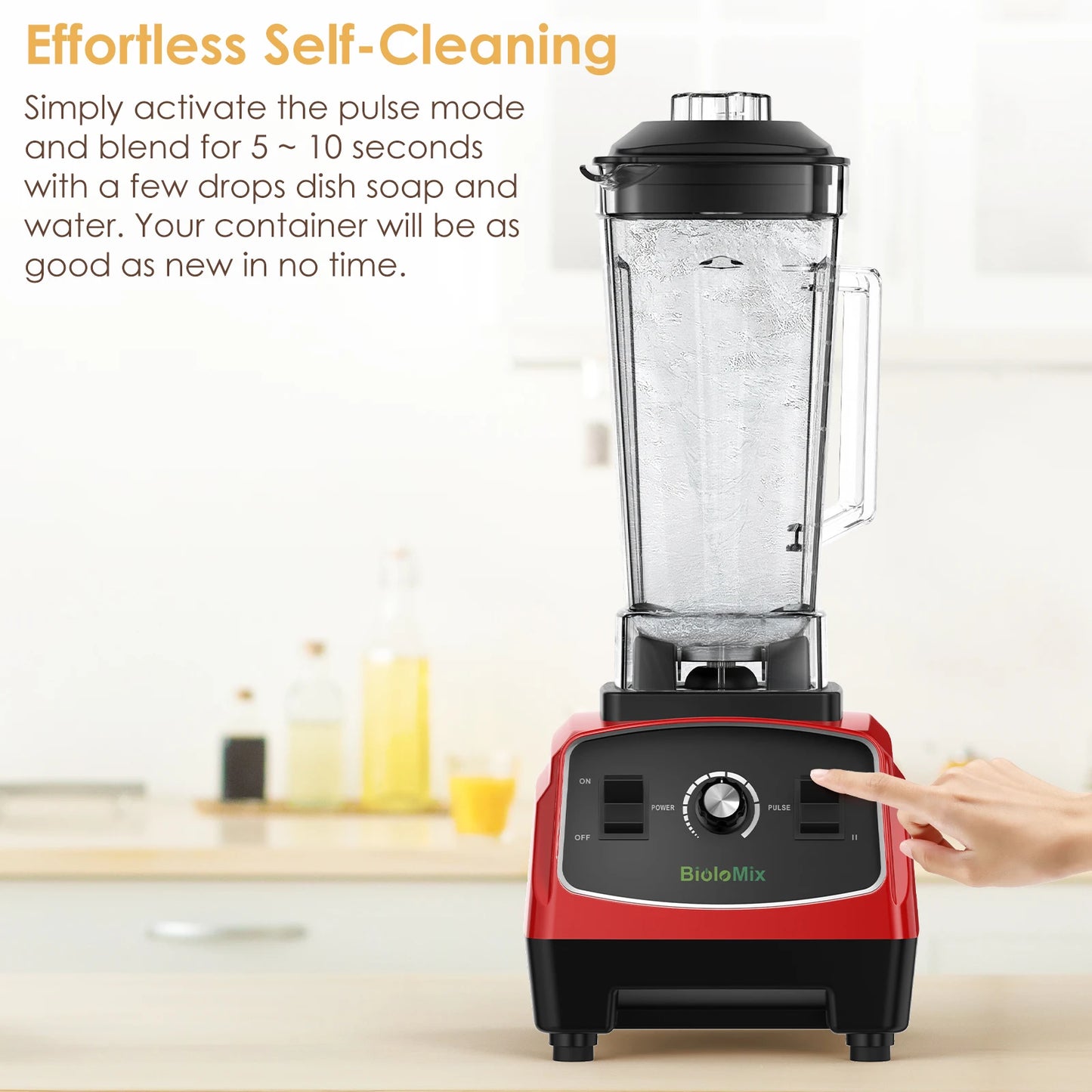 Biolomix BPA Free 3HP 2200W Commercial Blender Mixer Juicer