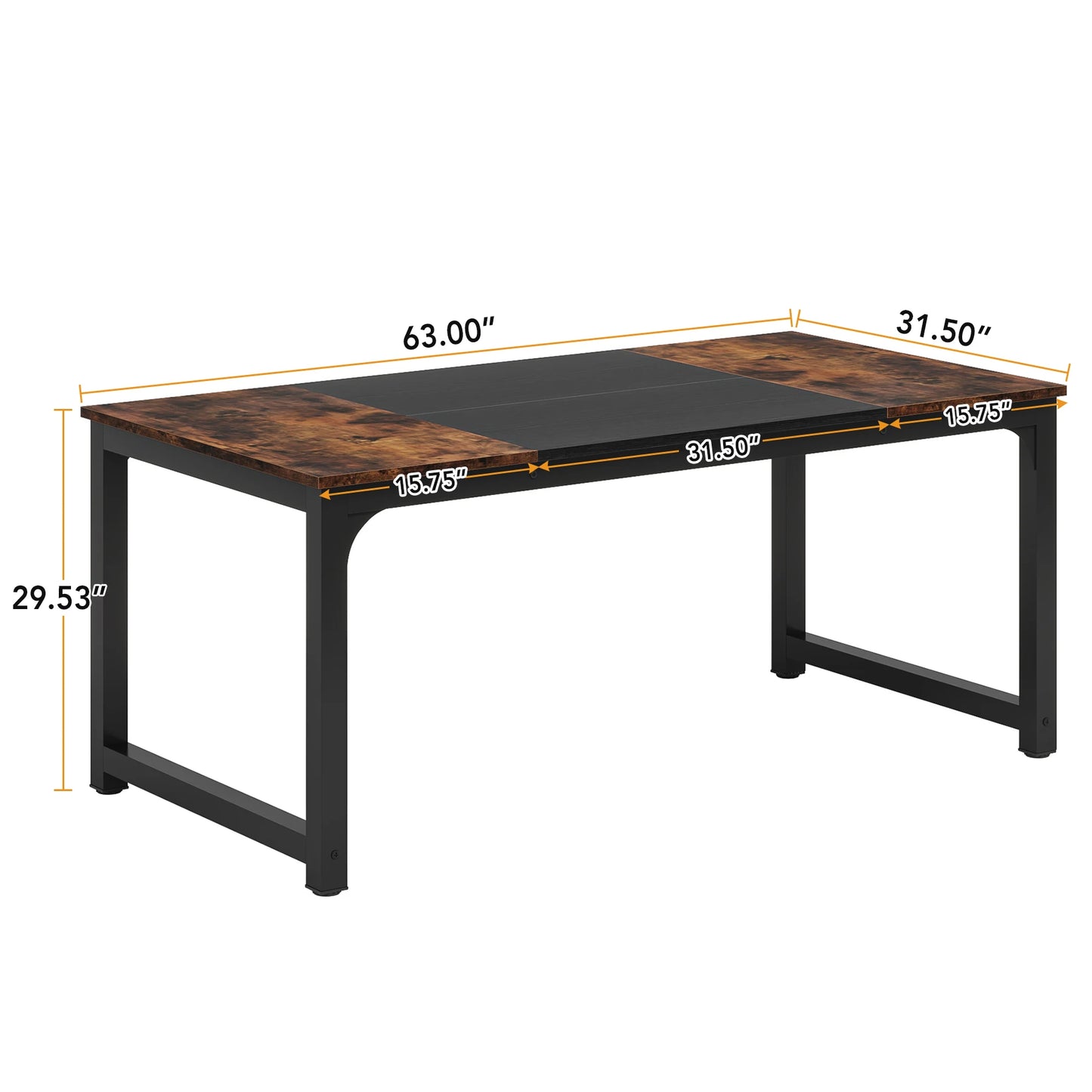 Tribesigns Rectangular Dining Table For 6 To 8 People