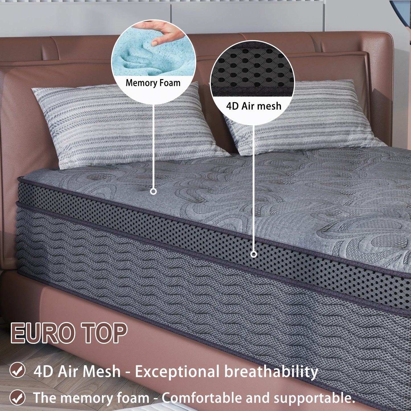 Sweetlove Hybrid Memory Foam Mattress In A Box Medium Firm