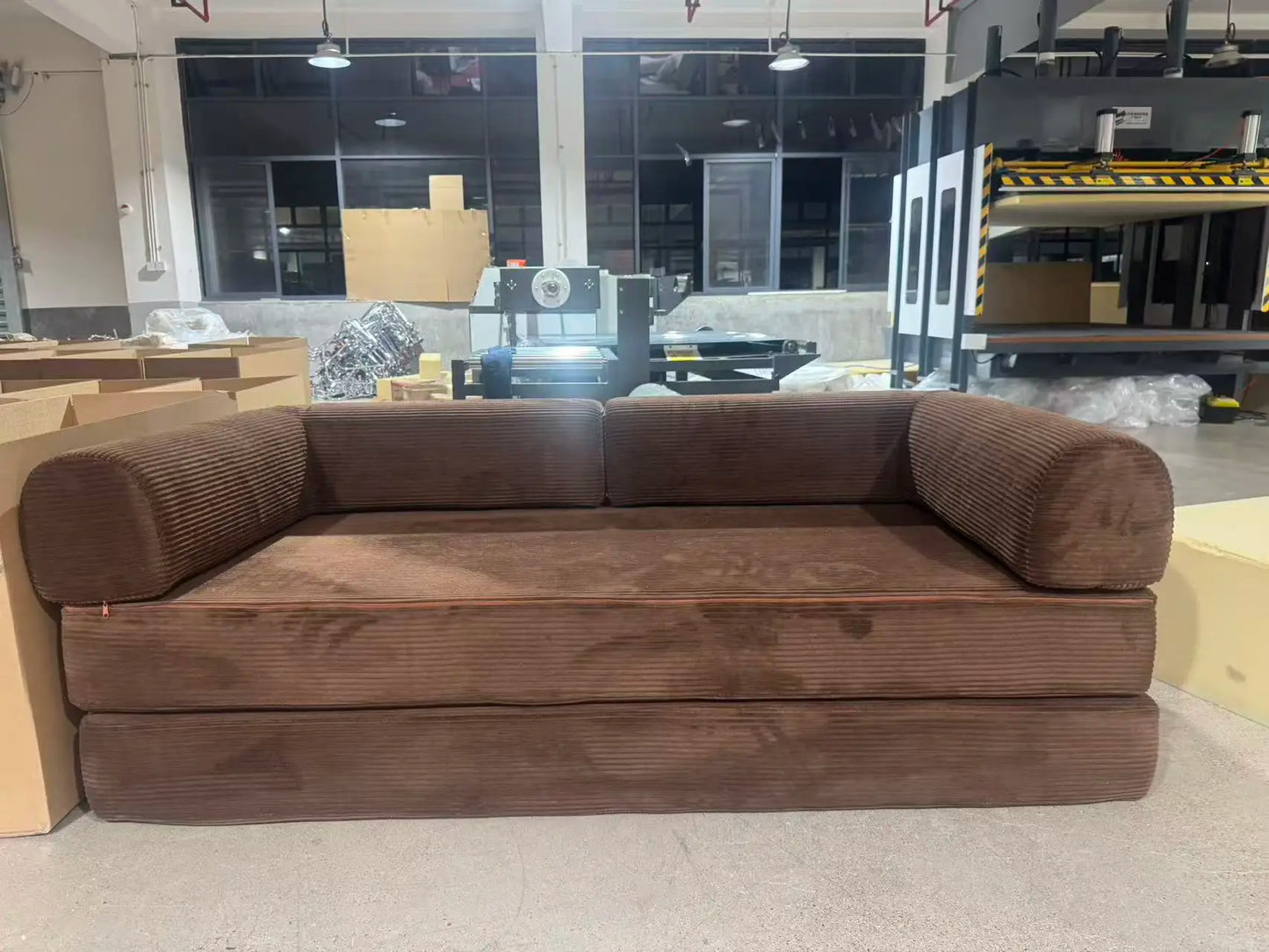 NONECN Italian Corduroy Sofa Bed Minimalist Modular Lounge