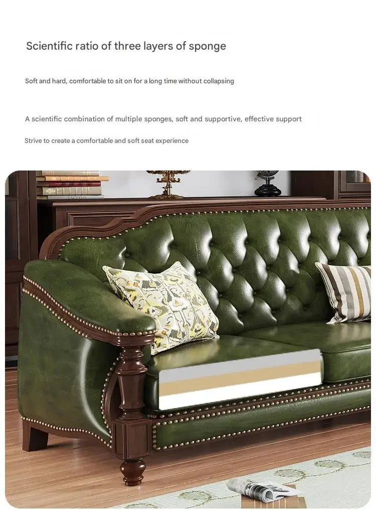 Leather Sofa Set With Armchair And Recliner For Living Room
