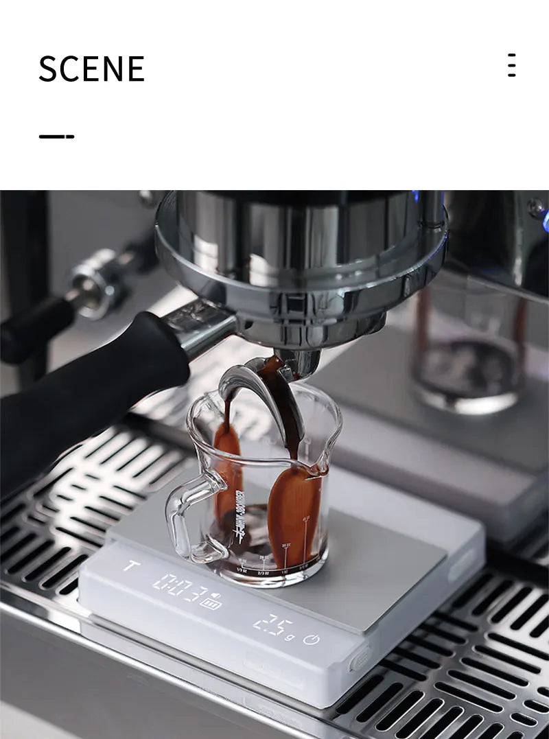 MHW-3BOMBER Coffee Scale With Timer, Rechargeable, 0.1g Precision