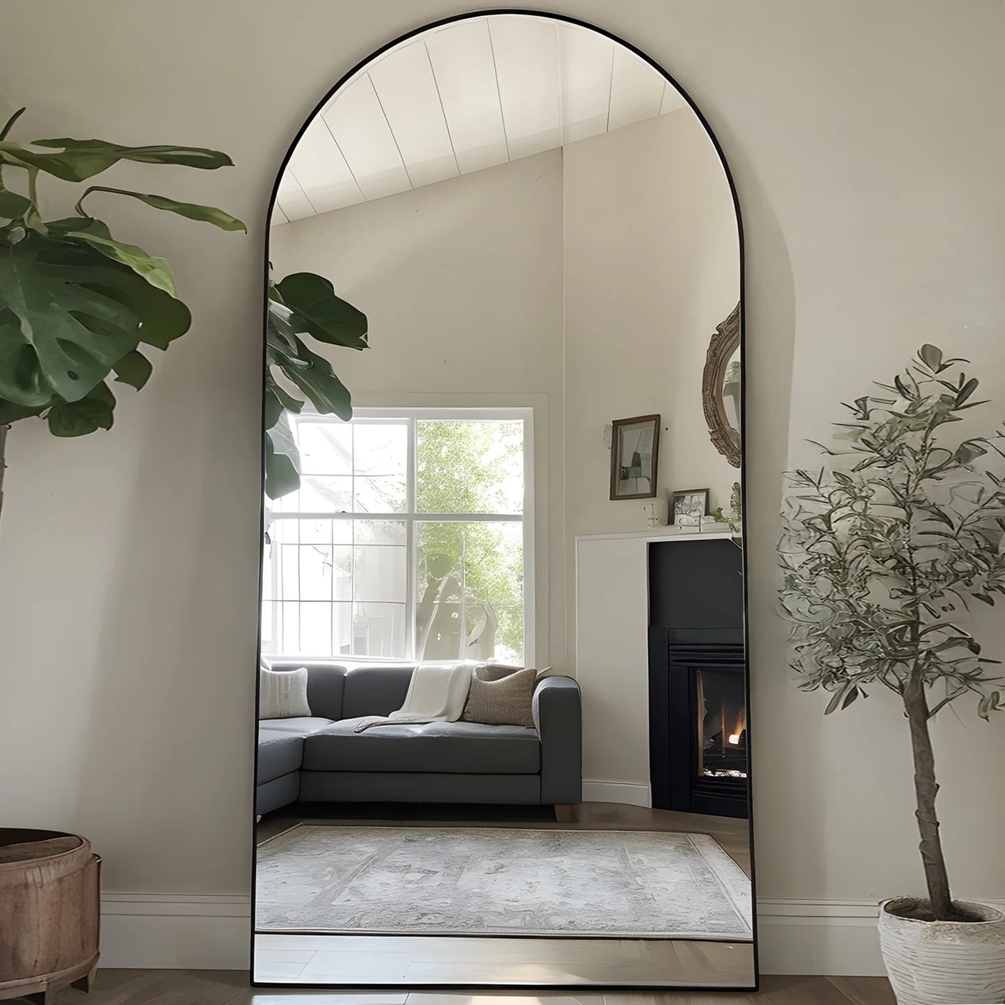 Antok Arch Floor Mirror Freestanding Full Body With Stand