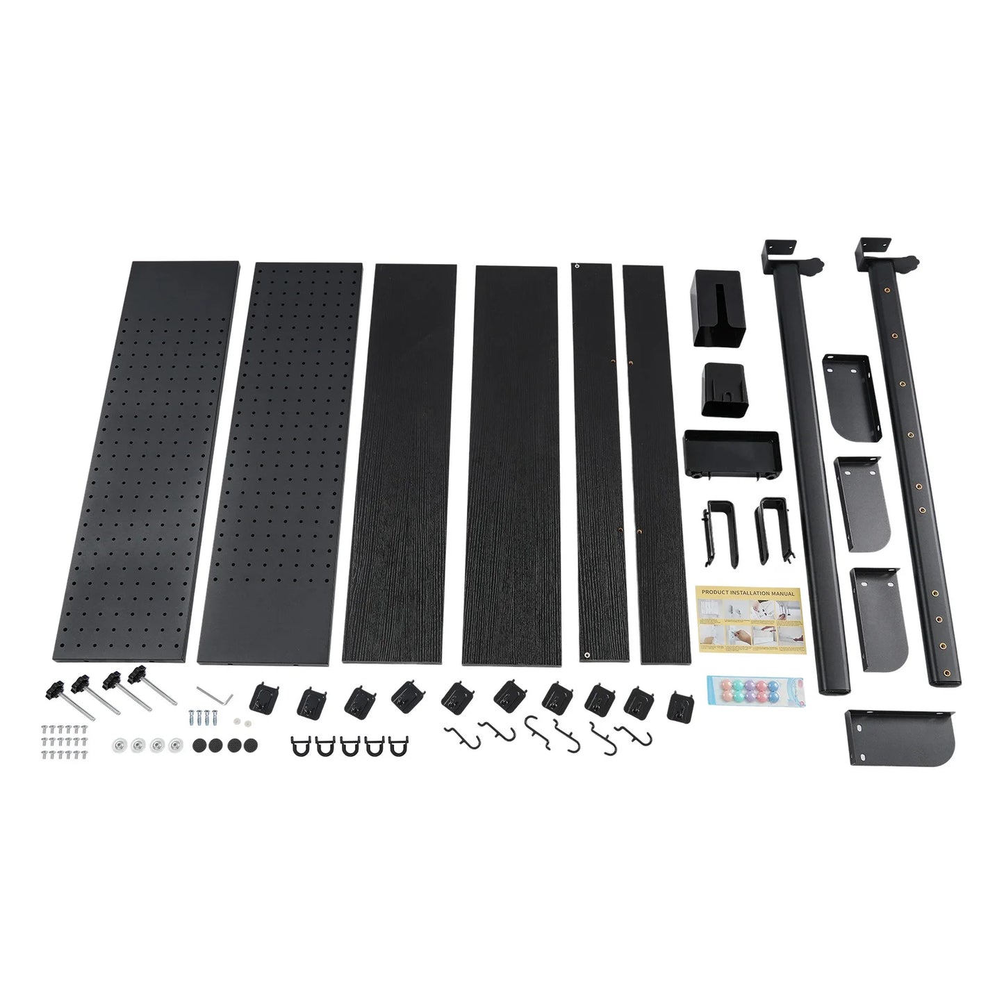 Bymaocar Clip On Desktop Bookshelf Organizer Two Tier Pegboard Shelf