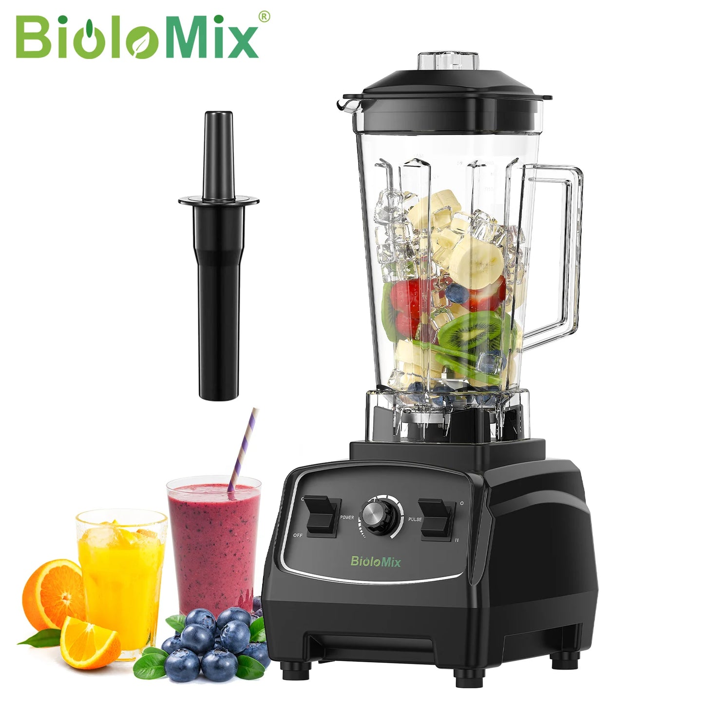 Biolomix BPA Free 3HP 2200W Commercial Blender Mixer Juicer