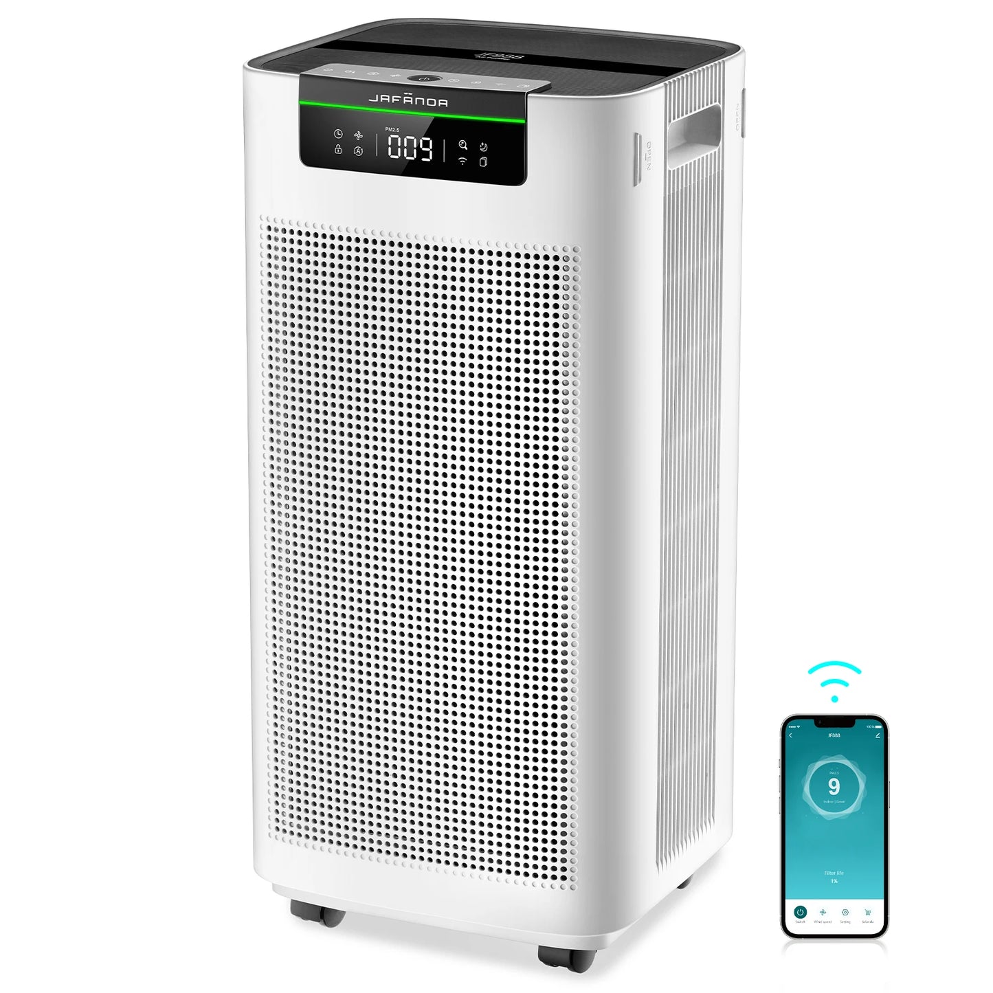 Jafända Smart Air Purifier For Home With Alexa And True HEPA