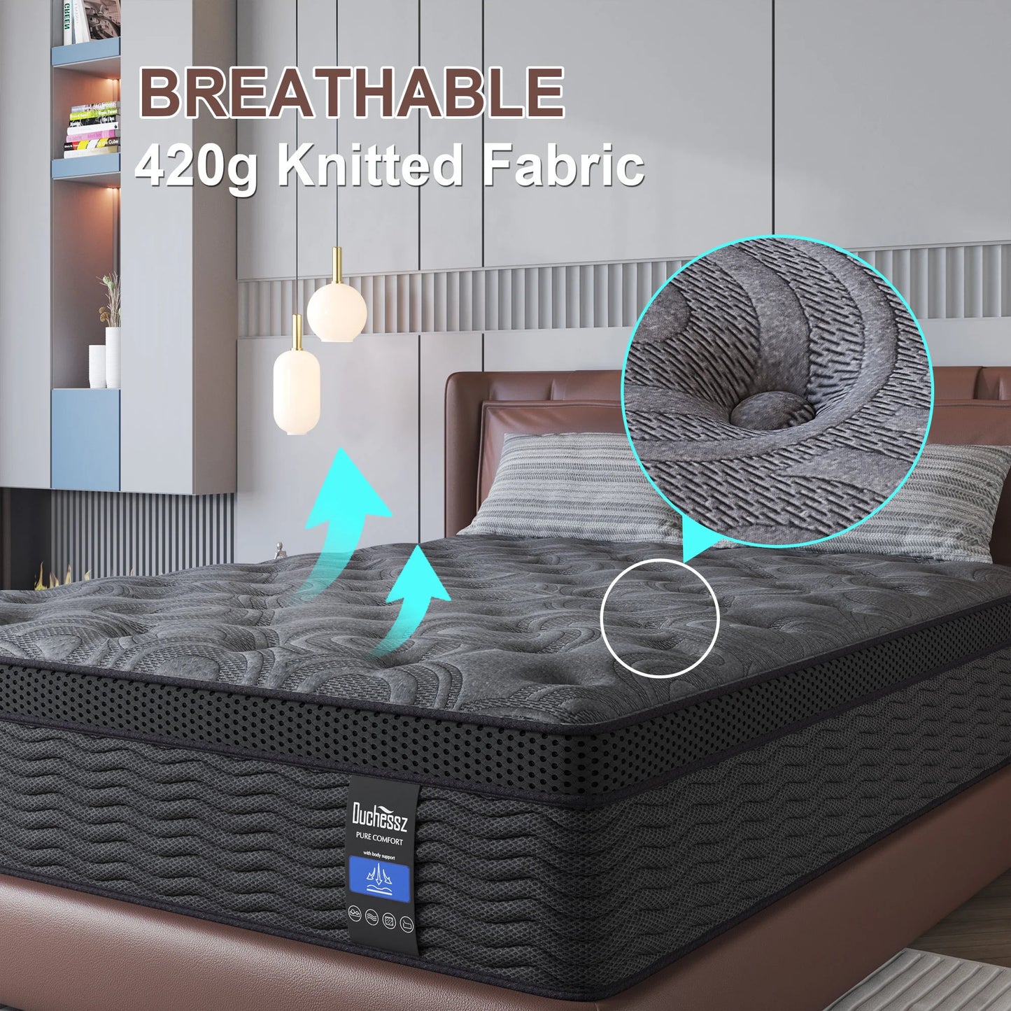 Sweetlove Hybrid Memory Foam Mattress In A Box Medium Firm