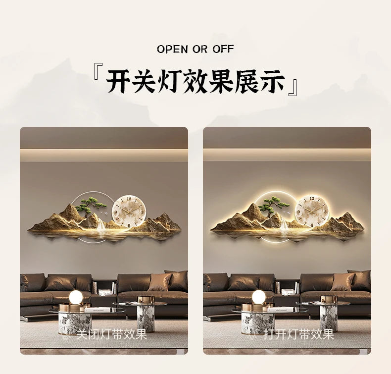 Minimalist Wall Clock With Quartz Mechanism For Living Room Decor