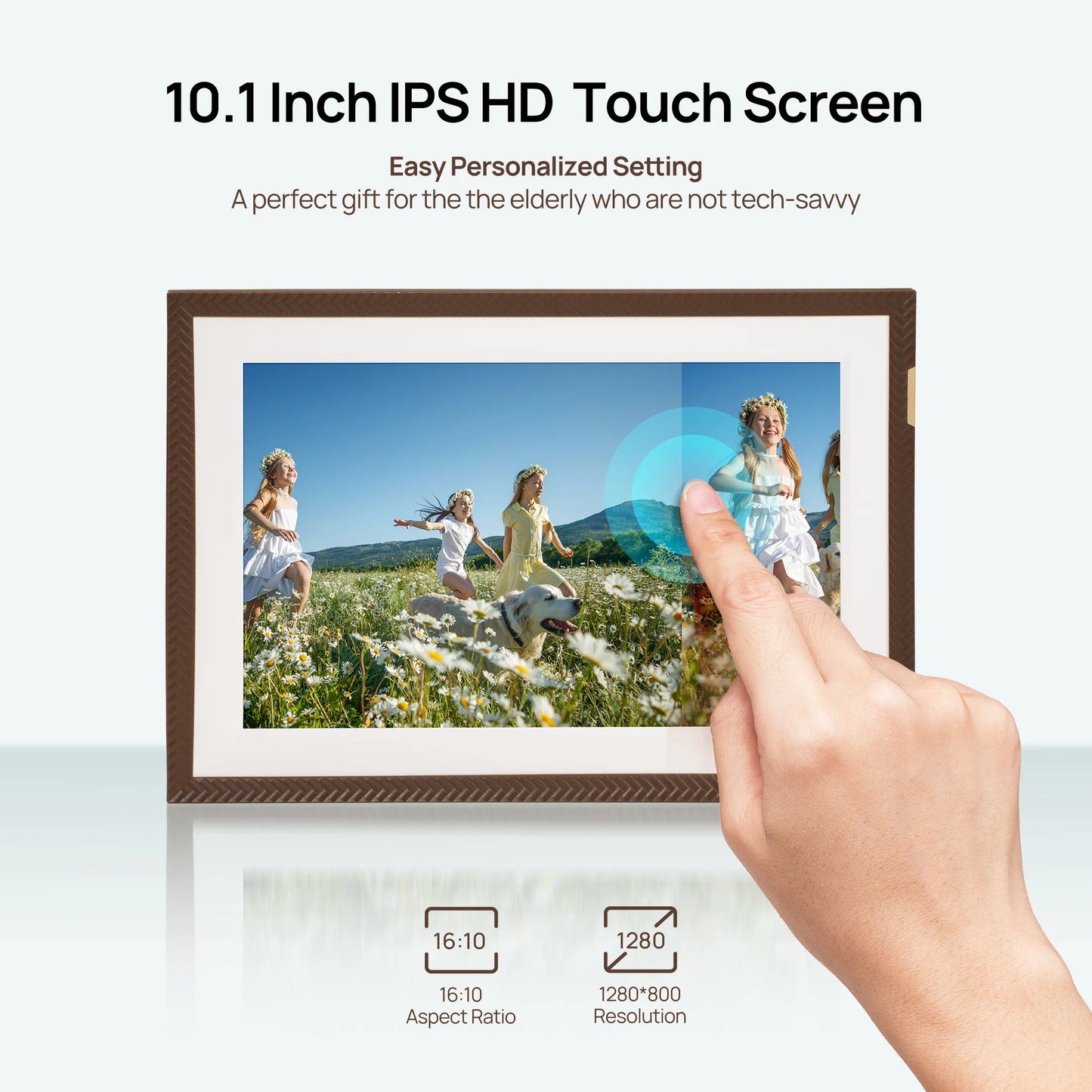 Arzopa WiFi Touch Digital Photo Frame 32GB HD Cloud Smart