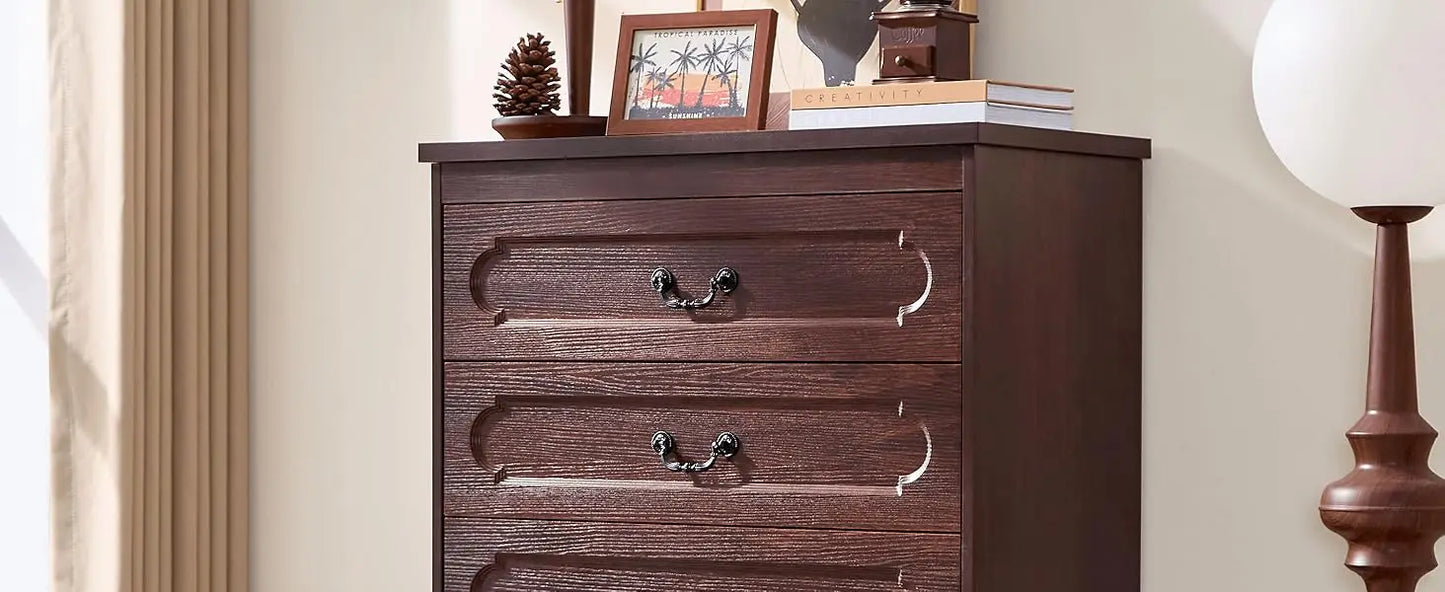 Farmhouse Cherry Wood Dresser Chest Of Drawers Rustic Style