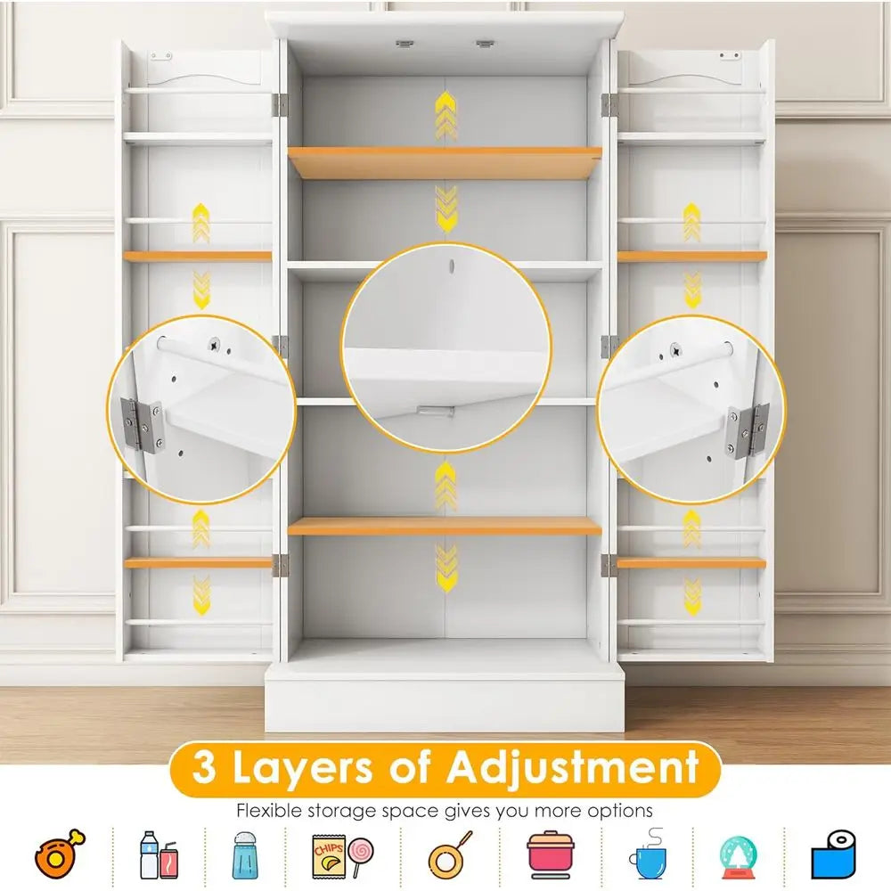 RBX Pantry Cabinet With Adjustable Shelves And Doors