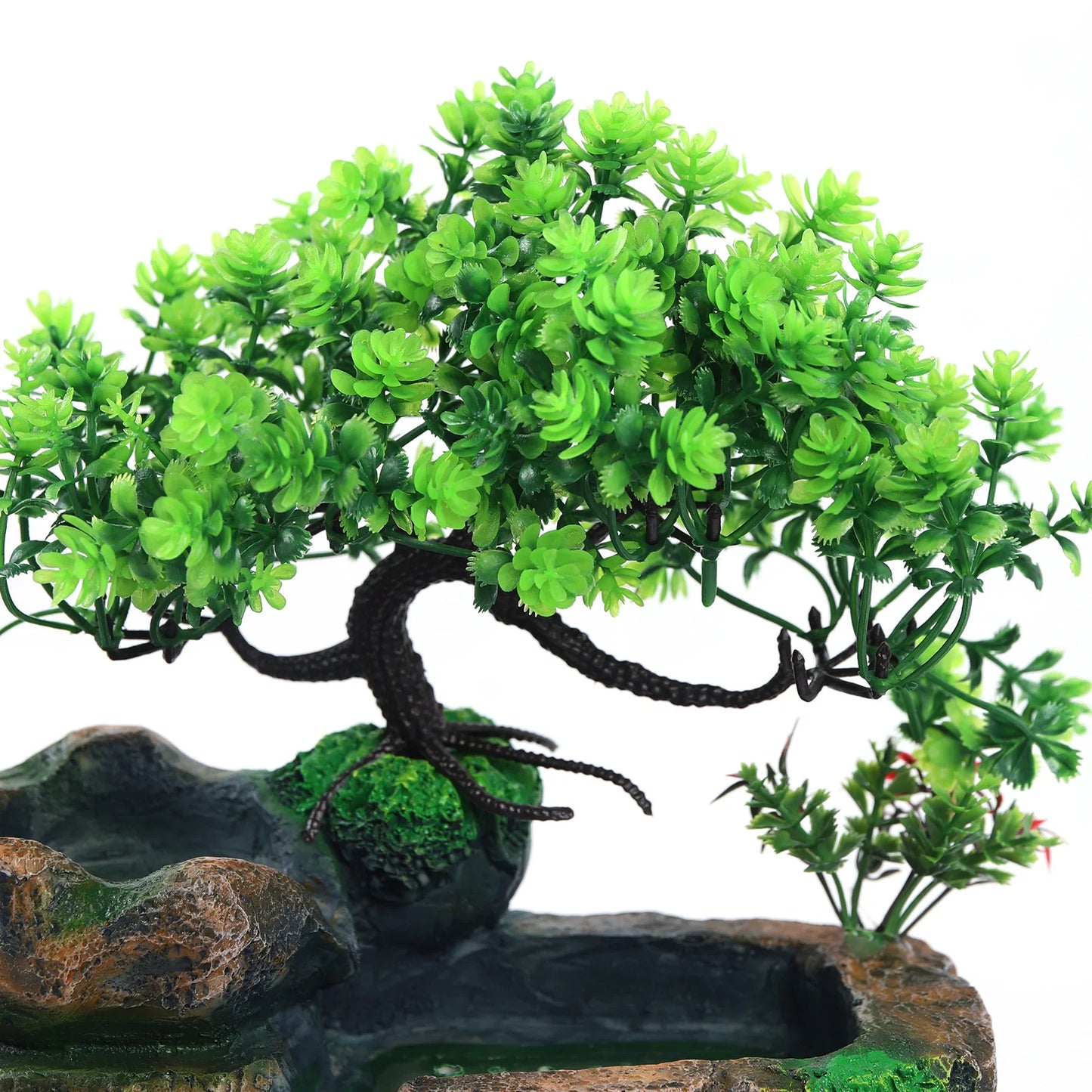 Indoor Desktop Fountain Waterfall Decor With Color Changing LED Lighting