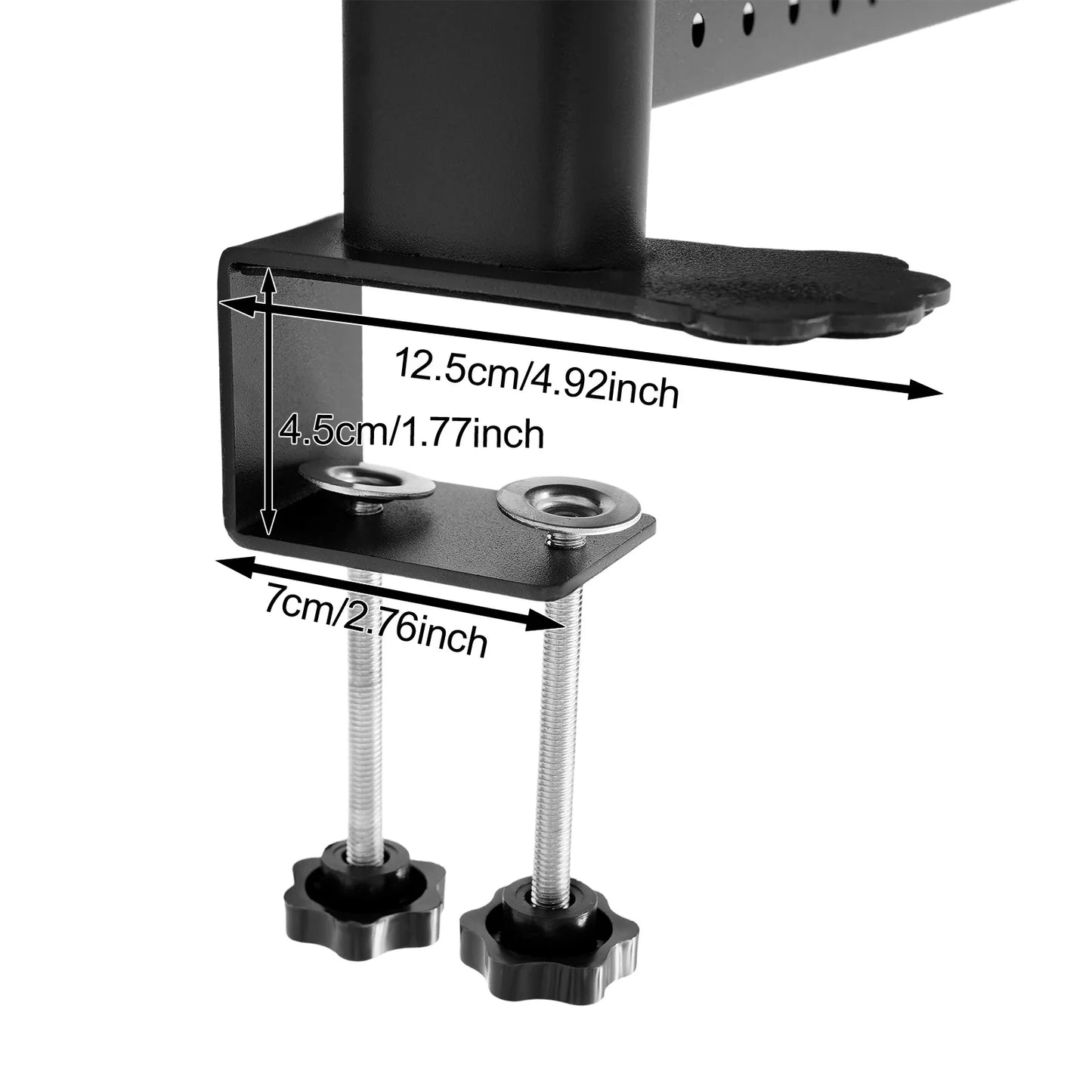 Bymaocar Clip On Desktop Bookshelf Organizer Two Tier Pegboard Shelf