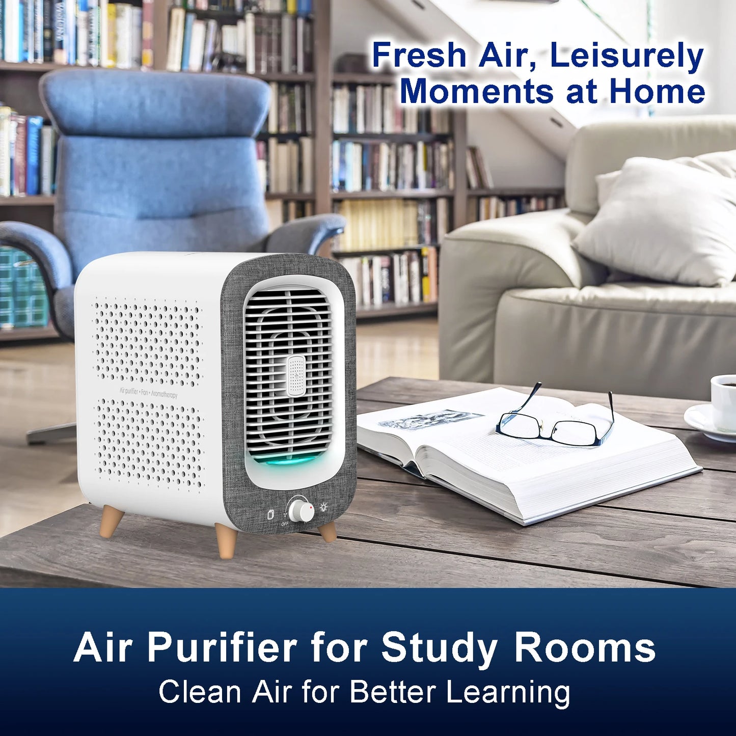 Jafanda Air Purifier for Home Bedroom With HEPA Activated Carbon