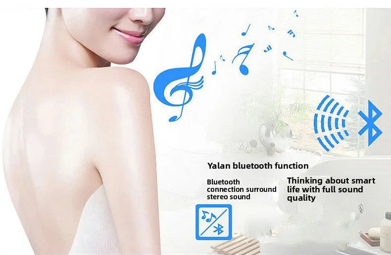 Round Wall-Mounted Smart Bathroom Mirror With LED Anti-Fog Touch Screen