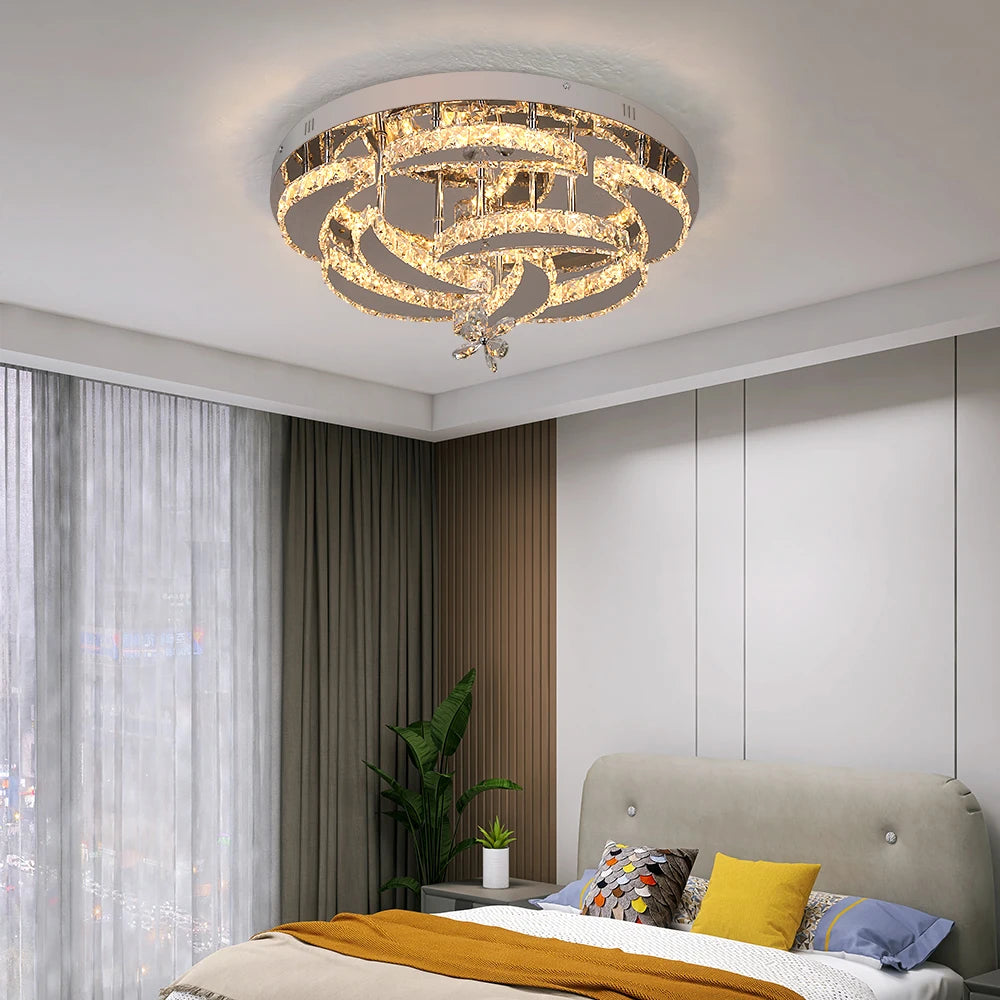 VETRULUS Luxury K9 Crystal Chandelier Modern Ceiling Lamp