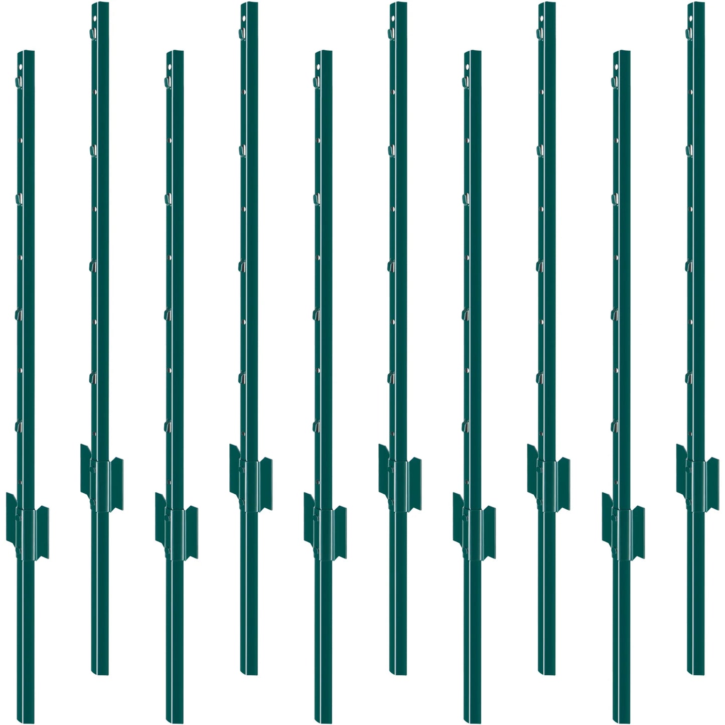 SucceBuy Heavy Duty Q235 Carbon Steel Fence Post Set Outdoor