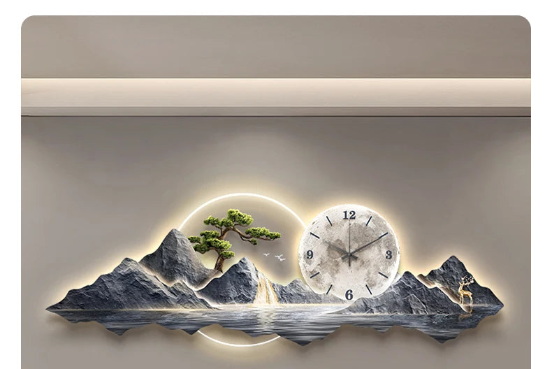 Minimalist Wall Clock With Quartz Mechanism For Living Room Decor