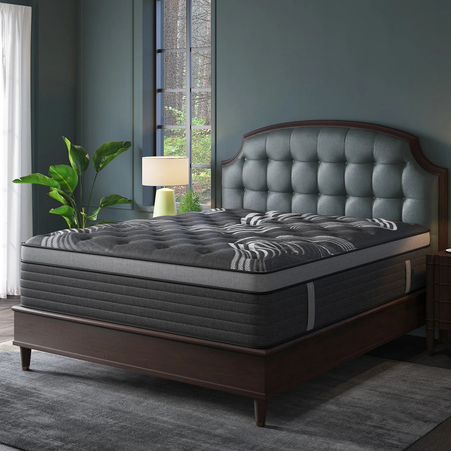 Sweetlove Euro Top Hybrid Mattress In A Box With Motion Isolation Memory Foam