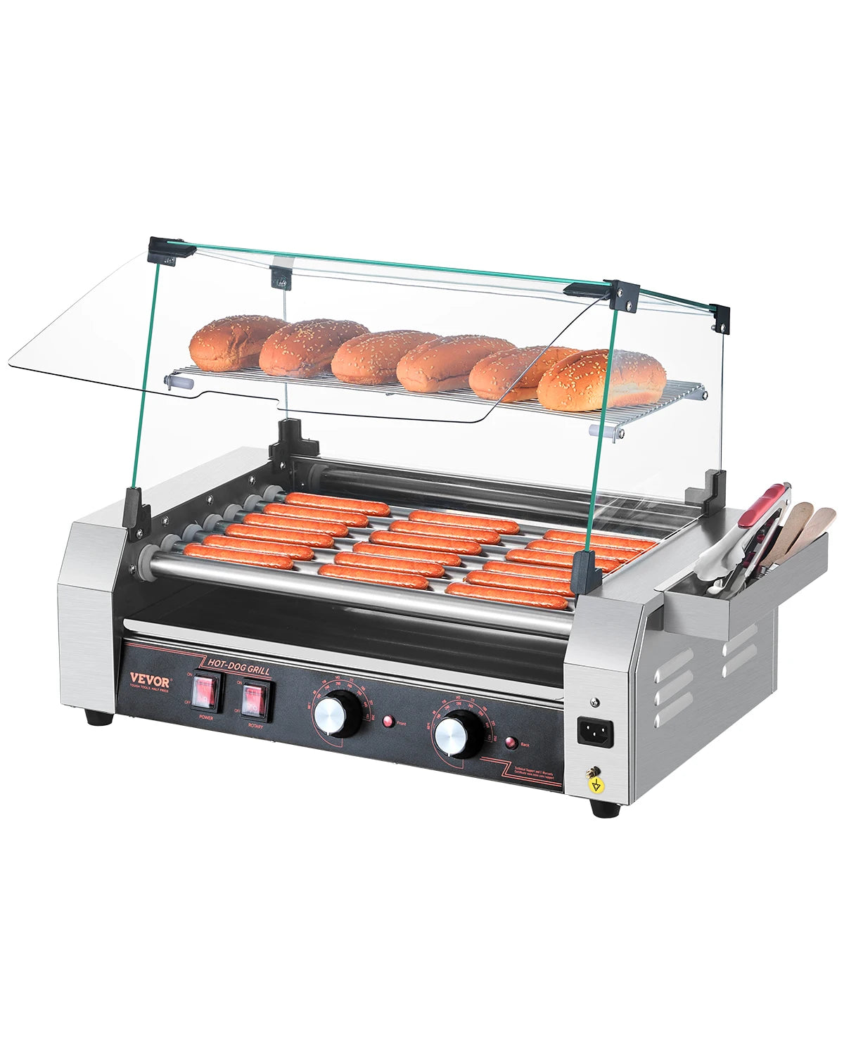 VEVOR Hot Dog Roller With Dual Temperature Control
