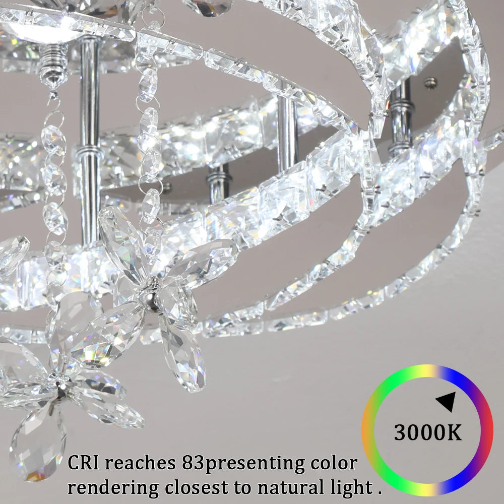 VETRULUS Luxury K9 Crystal Chandelier Modern Ceiling Lamp