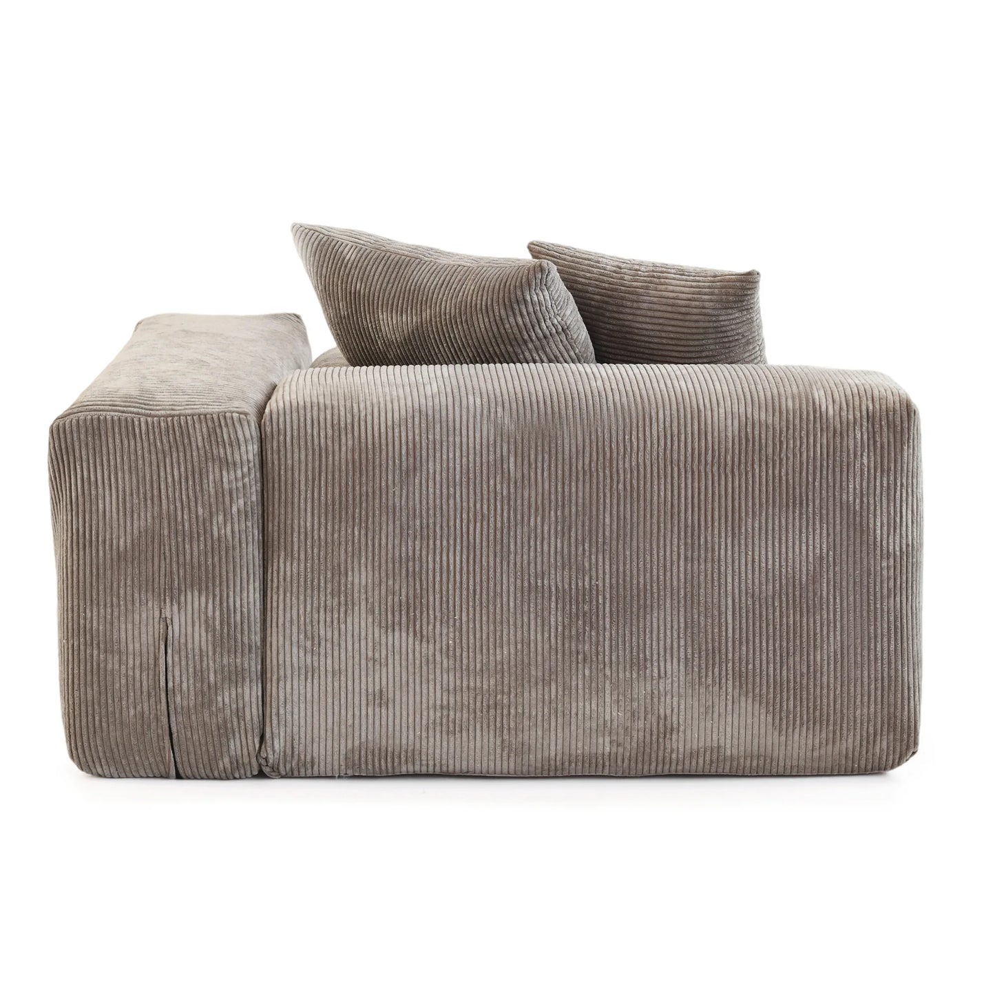 Sdorens Modern Corduroy Sectional Sofa With Chaise