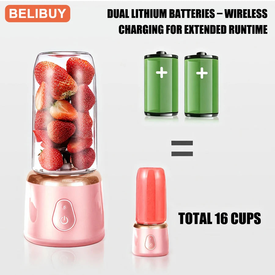 Portable USB Rechargeable Juicer Blender Fruit Juicing Cup