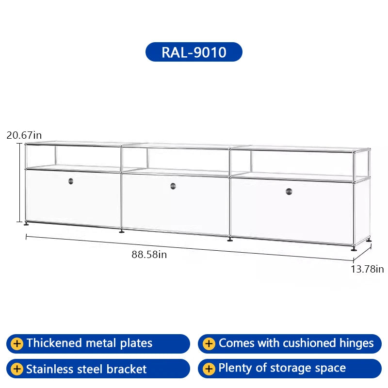 Bigcityfur TV Stand Storage Cabinet For Living Room