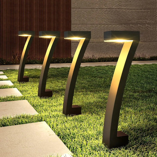 KPSTEK Solar Outdoor Lights 6Pack Pathway Lawn Auto On Off