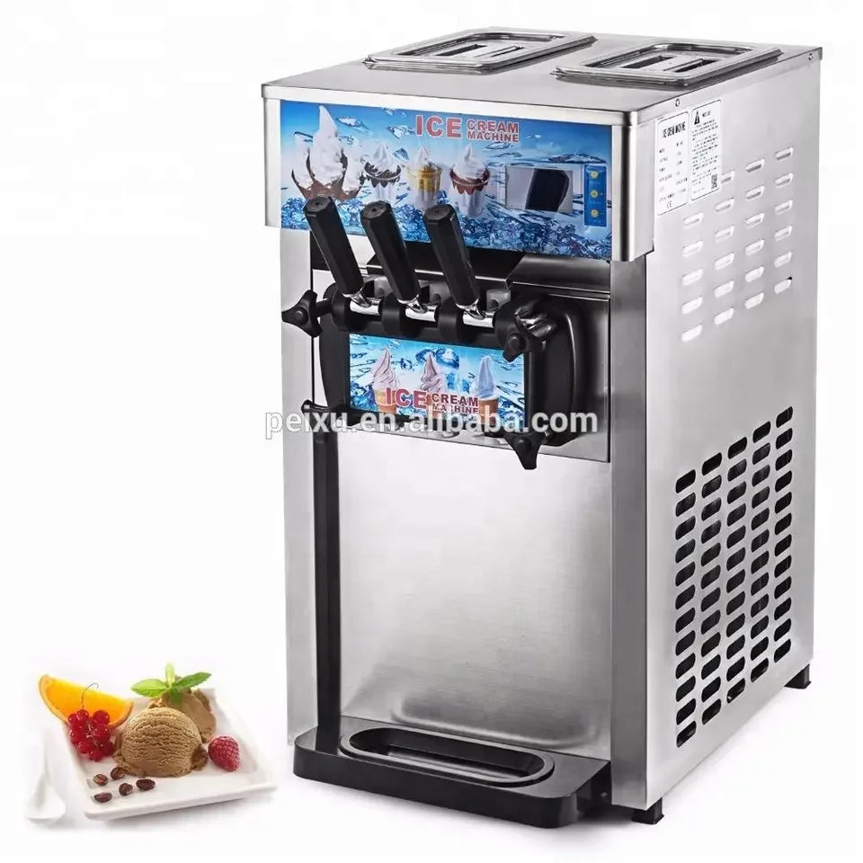 XMSJ Commercial Ice Cream Machine Soft Serve Freezer