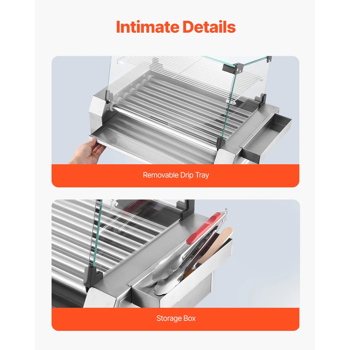 VEVOR Hot Dog Roller With Dual Temperature Control