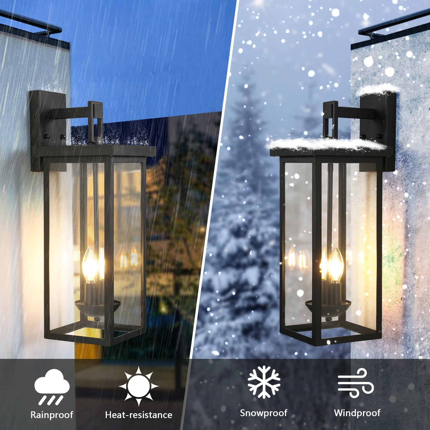 ARLGSITEC Outdoor Wall Lantern With Dusk To Dawn Sensor