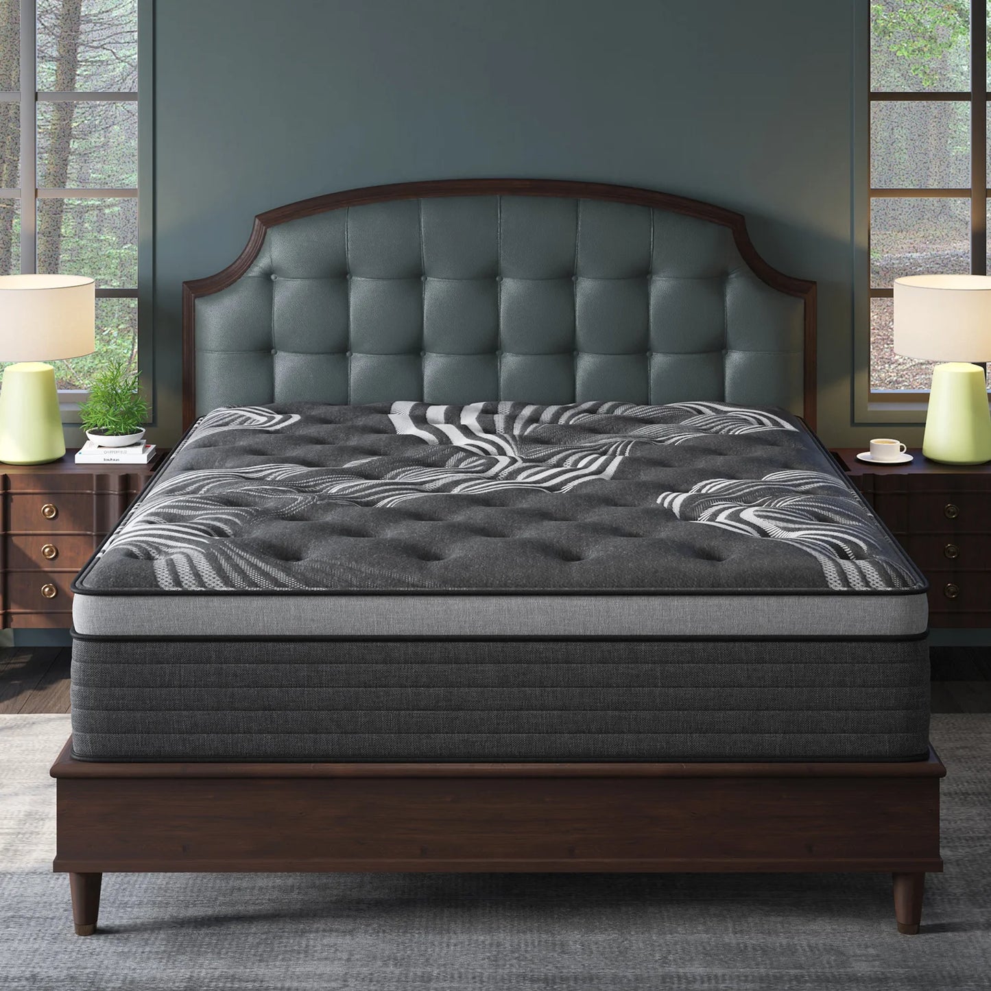Sweetlove Euro Top Hybrid Mattress In A Box With Motion Isolation Memory Foam
